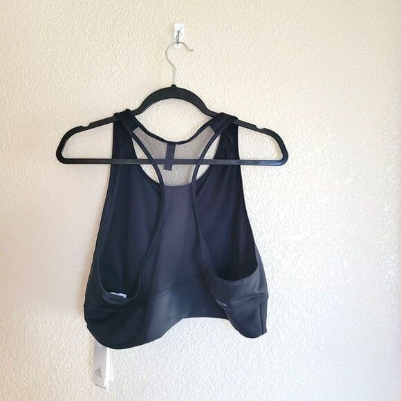 Adidas Womens Sports Bra Black XXL Racerback Active Top Plus Size 2XL New - Picture 5 of 9